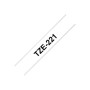 Brother , TZe-221 Laminated Tape , Black on White , TZe , 8 m , 9 cm