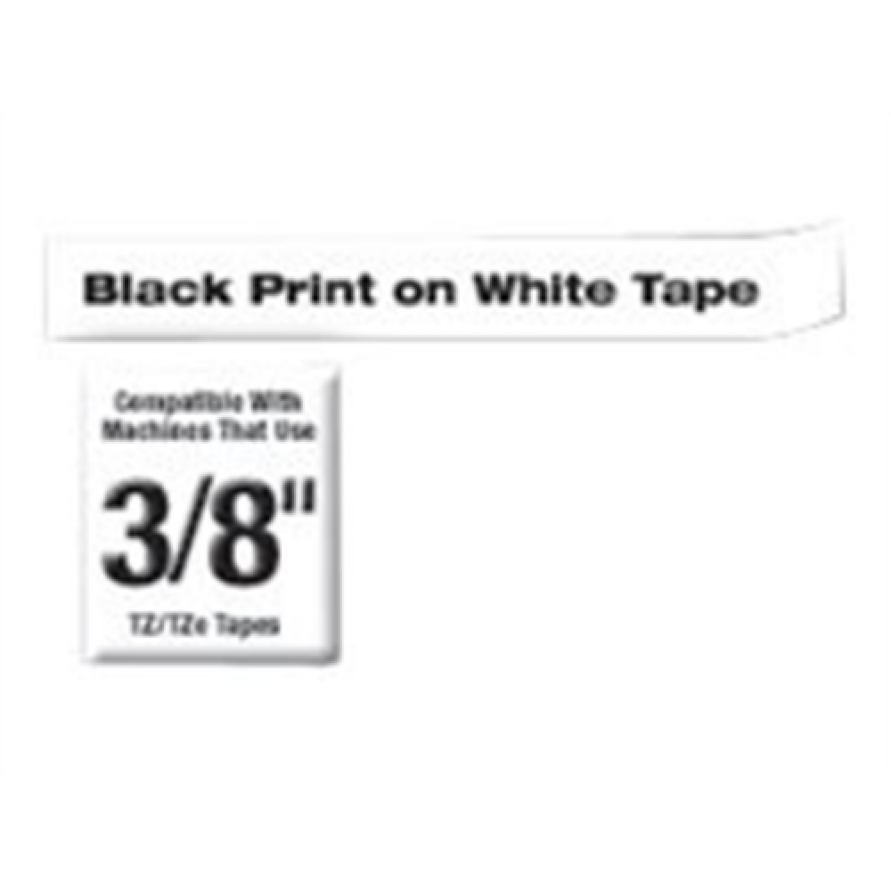 Brother , TZe-221 Laminated Tape , Black on White , TZe , 8 m , 9 cm
