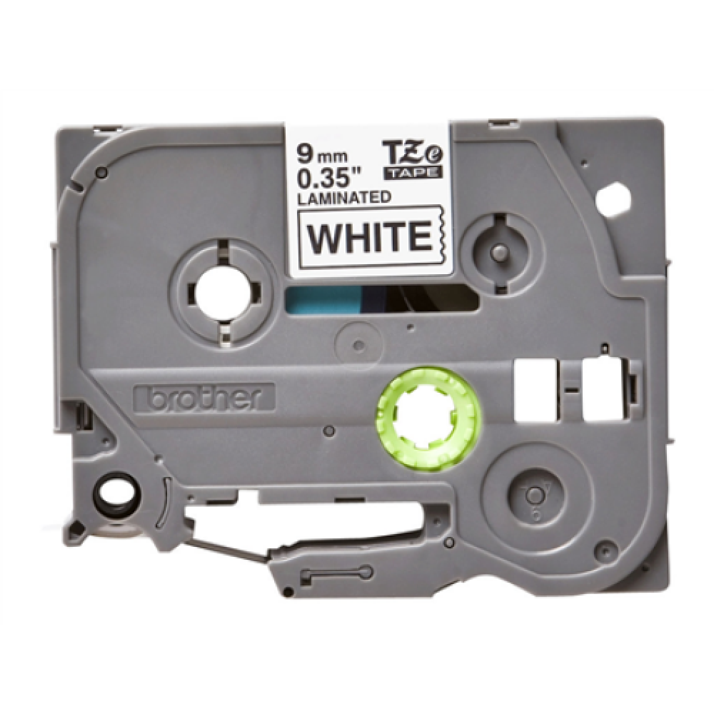 Brother , TZe-221 Laminated Tape , Black on White , TZe , 8 m , 9 cm