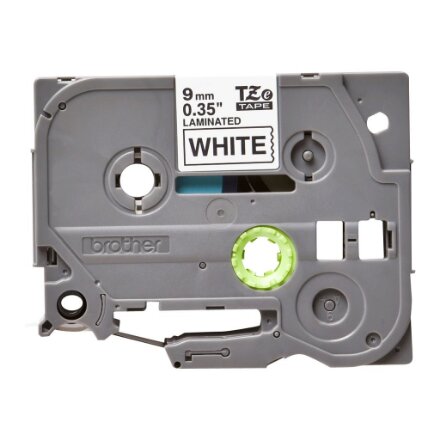 Brother , TZe-221 Laminated Tape , Black on White , TZe , 8 m , 9 cm
