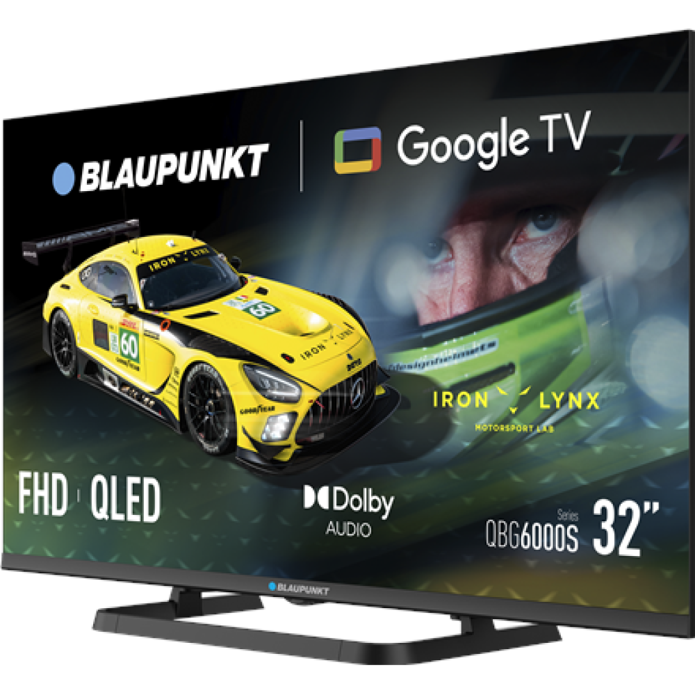 Blaupunkt QLED TV , 32QBG6000S , 32 , Smart TV , Google TV , Black