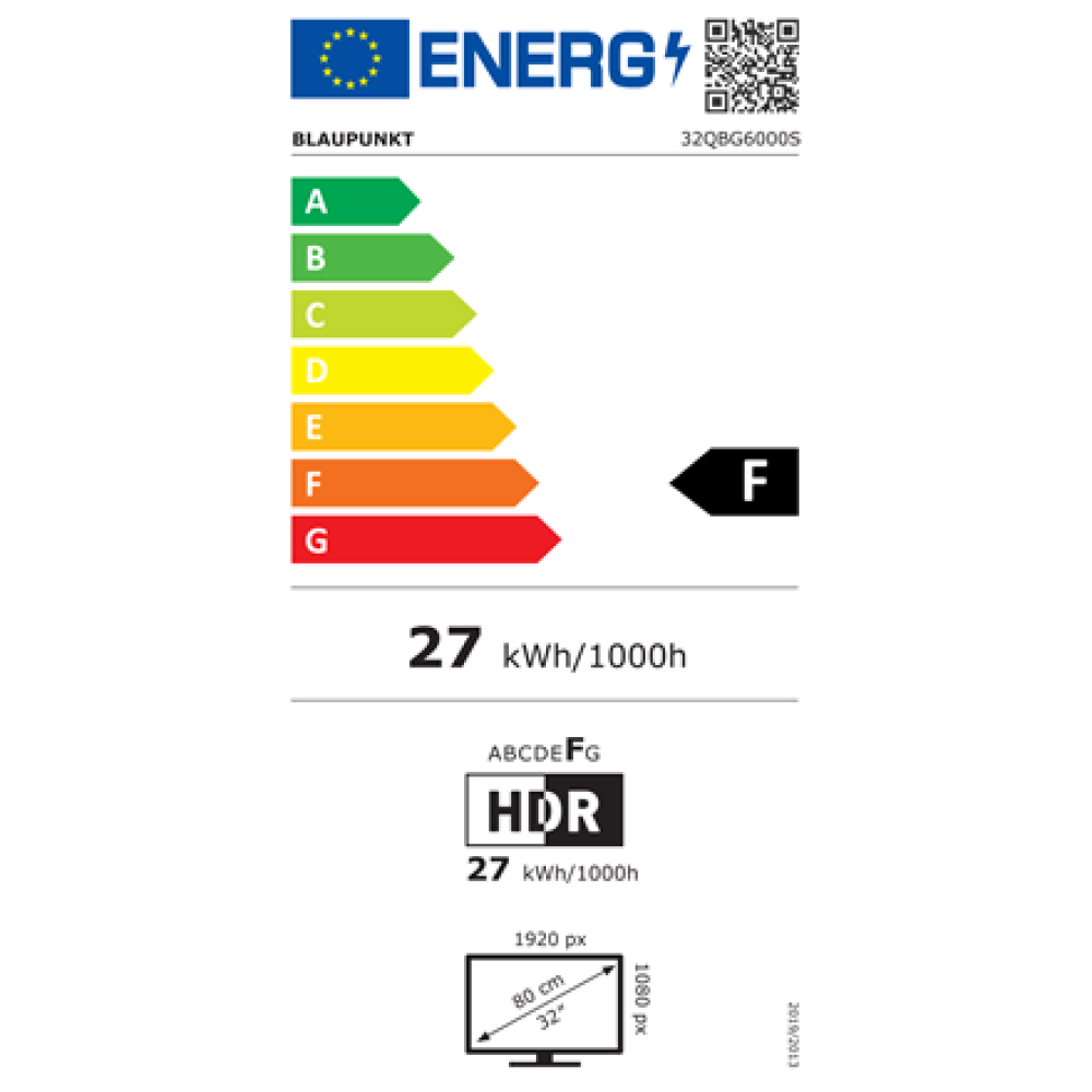 Blaupunkt QLED TV , 32QBG6000S , 32 , Smart TV , Google TV , Black