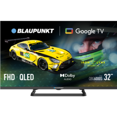 Blaupunkt QLED TV , 32QBG6000S , 32 , Smart TV , Google TV , Black