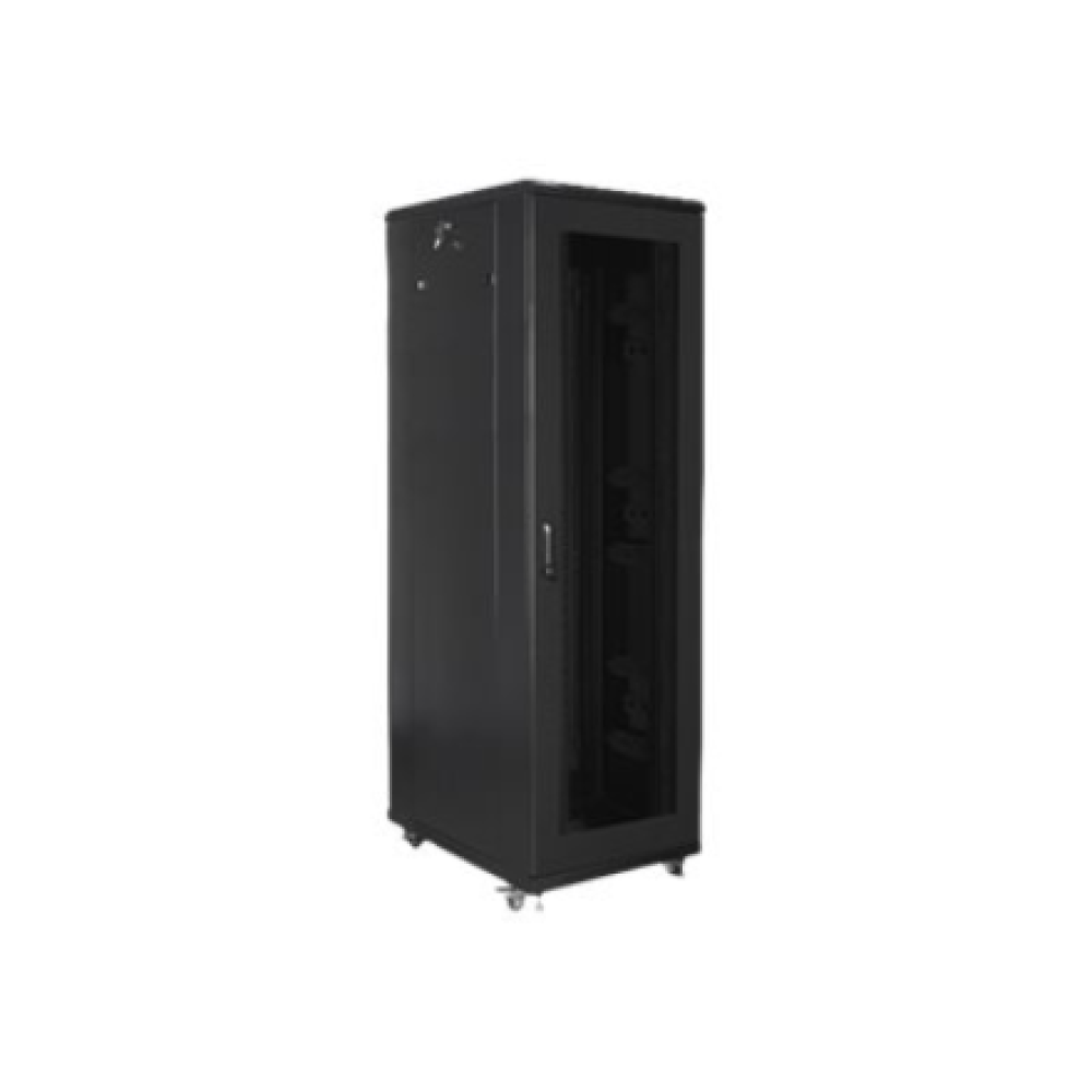 Lanberg Rack cabinet 19 free-standing 42U/800x800 (flat pack) with mesh door, black , Lanberg