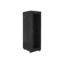 Lanberg Rack cabinet 19 free-standing 42U/800x800 (flat pack) with mesh door, black , Lanberg