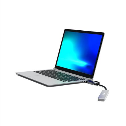 PORT CONNECT , Hub USB-C/USB-A vers 4 ports USB-A 3.0 5Gbps