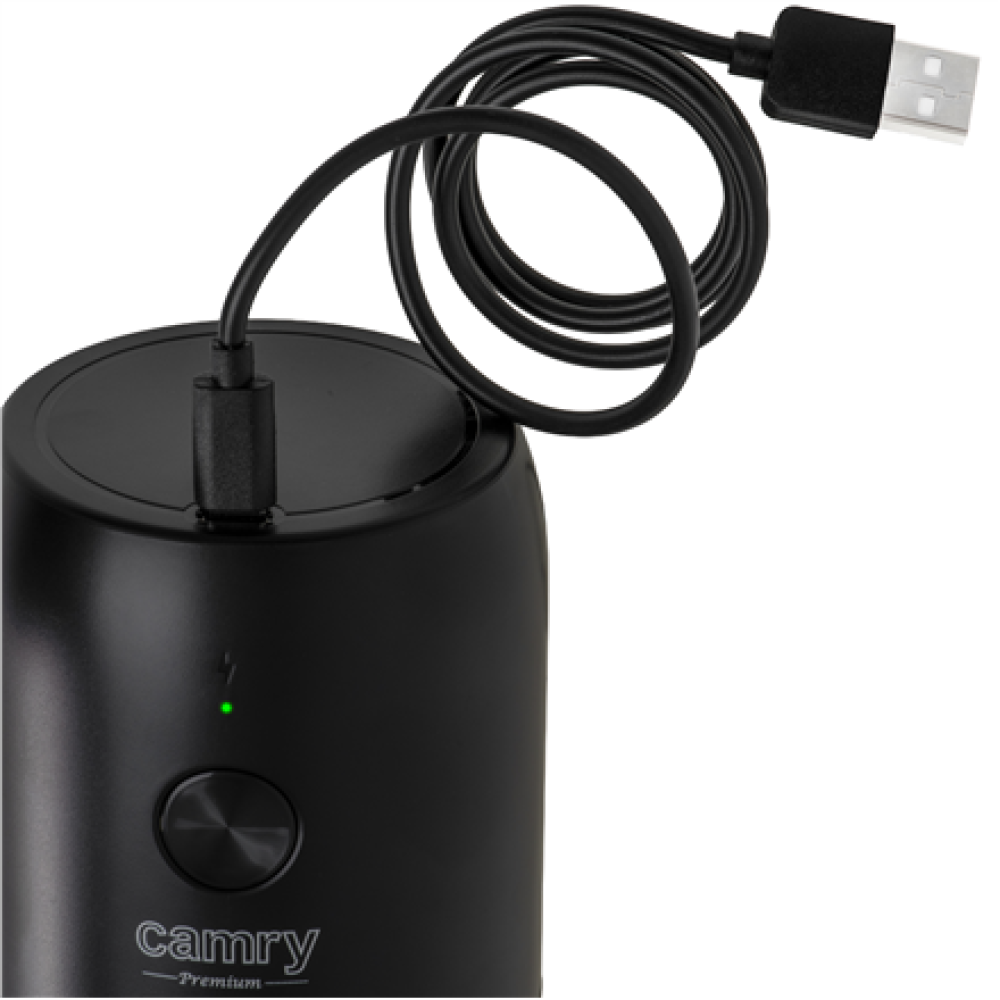 Camry Cordless USB Electric Coffee Grinder , CR 4302 , 25 W , Coffee beans capacity 25-30 g , Black