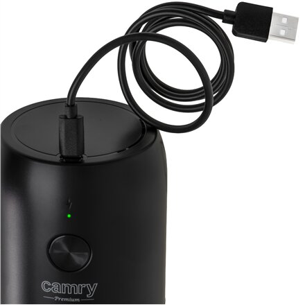 Camry Cordless USB Electric Coffee Grinder , CR 4302 , 25 W , Coffee beans capacity 25-30 g , Black