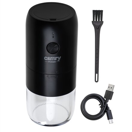 Camry Cordless USB Electric Coffee Grinder , CR 4302 , 25 W , Coffee beans capacity 25-30 g , Black