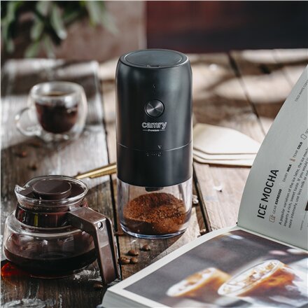 Camry Cordless USB Electric Coffee Grinder , CR 4302 , 25 W , Coffee beans capacity 25-30 g , Black