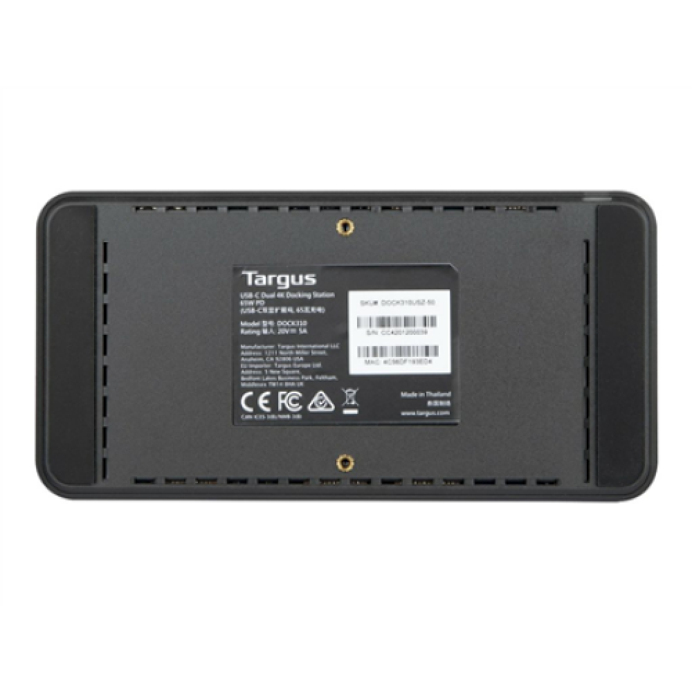 Targus , Universal DisplayLink USB-C Dual 4K HDMI Docking Station with 65 W Power Delivery , HDMI ports quantity 2 , Ethernet LAN