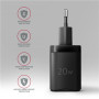 AXAGON Wallcharger 1x port USB-C, PD3.0/PPS/QC4+/AFC/FCP/Apple, 20W , ACU-PD20