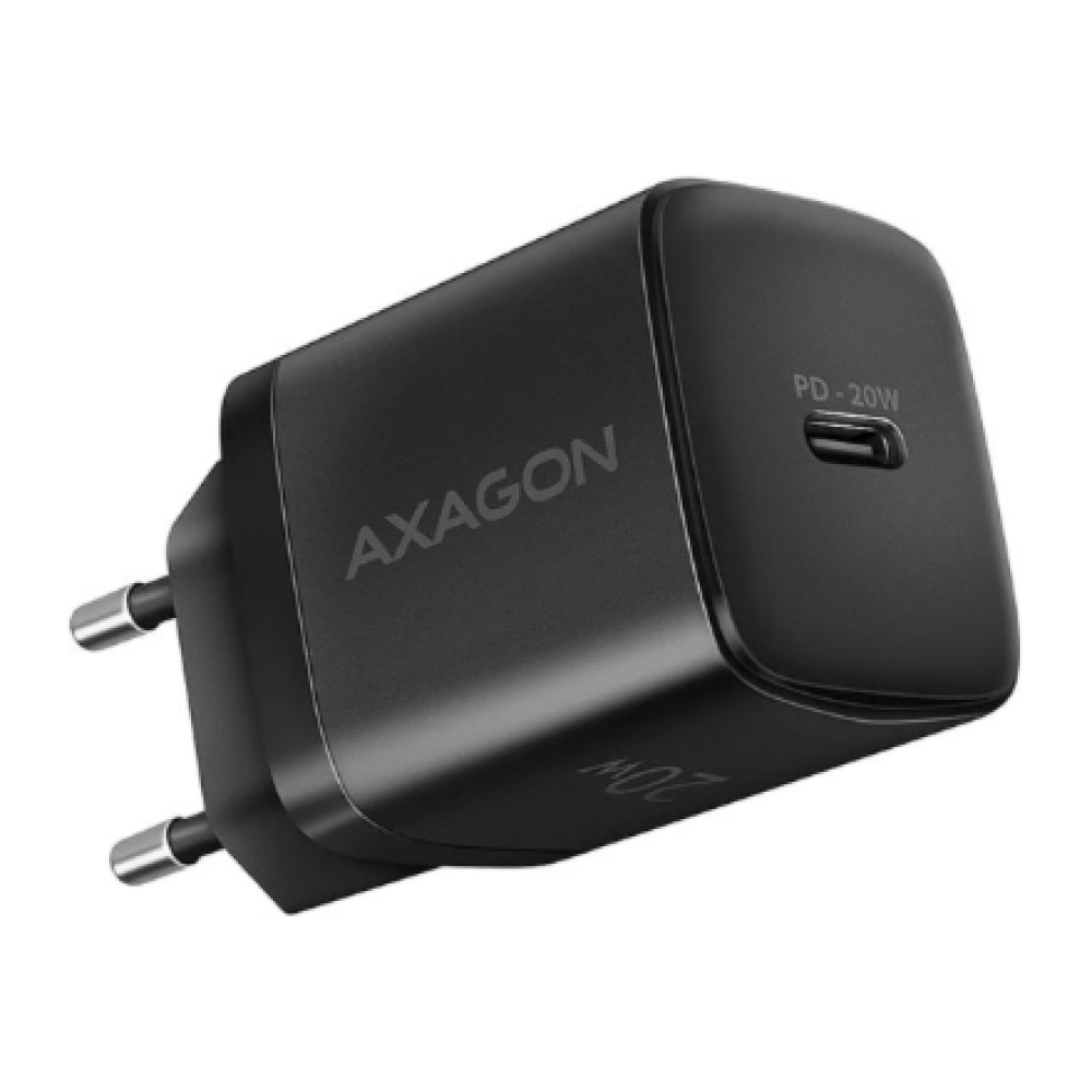 AXAGON Wallcharger 1x port USB-C, PD3.0/PPS/QC4+/AFC/FCP/Apple, 20W , ACU-PD20
