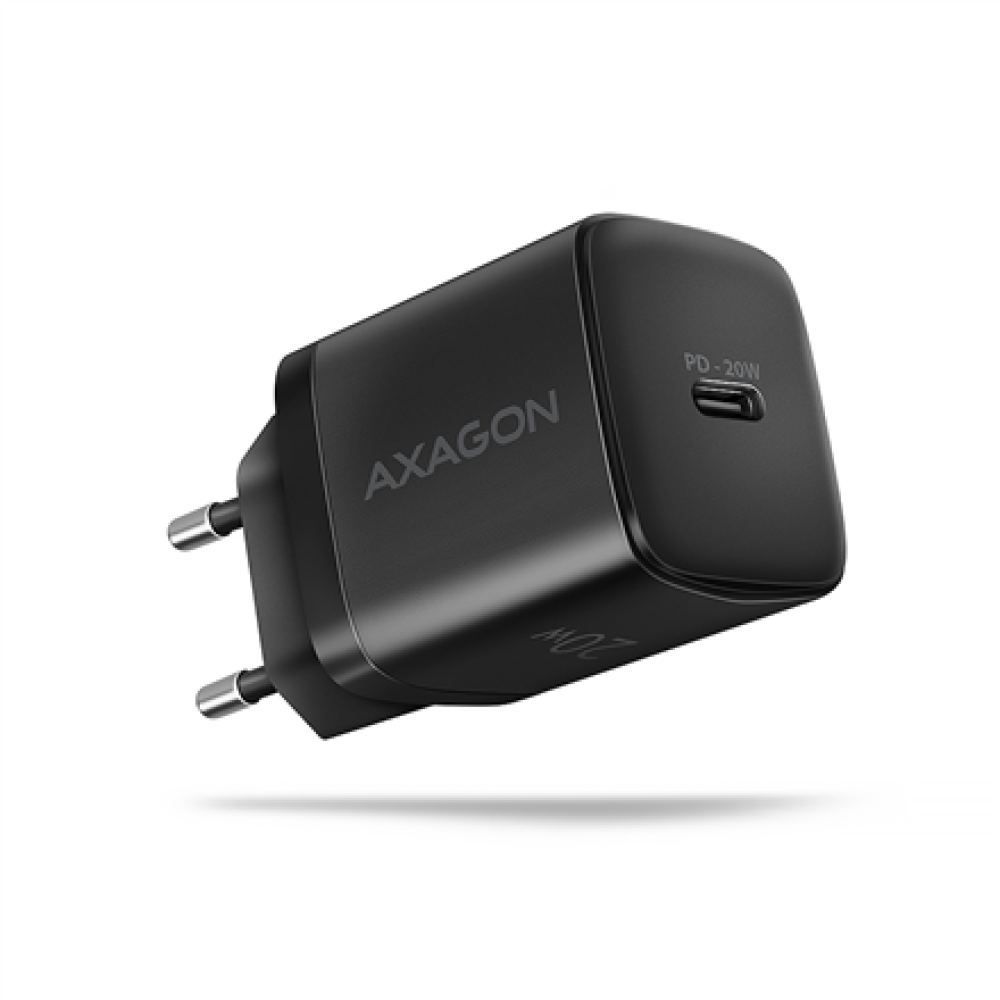 AXAGON Wallcharger 1x port USB-C, PD3.0/PPS/QC4+/AFC/FCP/Apple, 20W , ACU-PD20