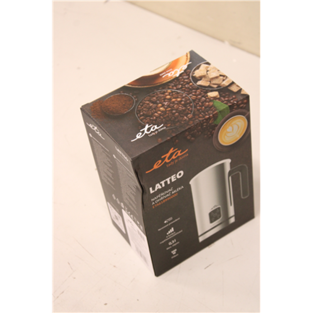 SALE OUT. ETA ETA618990000 Milk Frother , ETA , ETA618990000 , 500 W , Milk frother , Stainless steel , DAMAGED PACKAGING