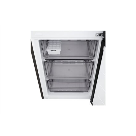 LG Refrigerator , GBBS322CEV , Energy efficiency class C , Free standing , Combi , Height 203 cm , Fridge net capacity 262 L , Freezer net capacity 113 L , Display , 34 dB , Black