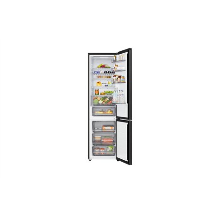 LG Refrigerator , GBBS322CEV , Energy efficiency class C , Free standing , Combi , Height 203 cm , Fridge net capacity 262 L , Freezer net capacity 113 L , Display , 34 dB , Black