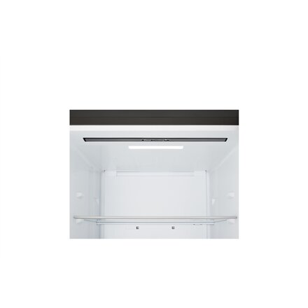 LG Refrigerator , GBBS322CEV , Energy efficiency class C , Free standing , Combi , Height 203 cm , Fridge net capacity 262 L , Freezer net capacity 113 L , Display , 34 dB , Black