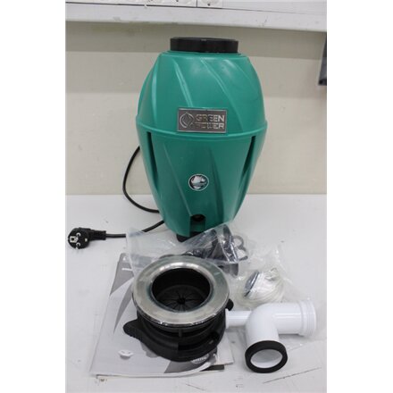 SALE OUT. Elleci Food waste disposers TDH01000 , 750 W , 1070 ml , 2800 RPM , Green , UNPACKED, SCRATCHED ON CORPUS