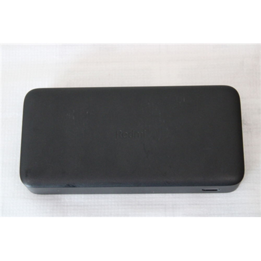 SALE OUT. Redmi 20000mAh 18W Fast Charge Power Bank , Xiaomi Redmi Fast Charge Power Bank , 20000 mAh , Black , USED, MISSING USB CABLE