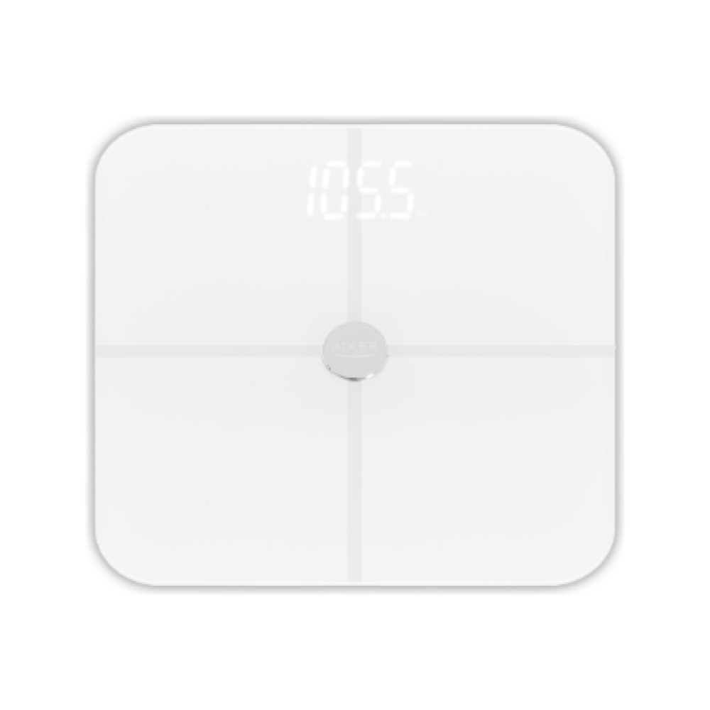 Adler , Smart Bathroom Scale , AD 8187 , Auto power off , Body Mass Index (BMI) measuring , Maximum weight (capacity) 180 kg , Memory function