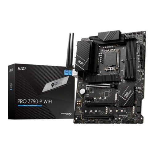 MSI , PRO Z790-P WIFI , Processor family Intel , Processor socket LGA1700 , DDR5 DIMM , Memory slots 4 , Supported hard disk drive interfaces SATA, M.2 , Number of SATA connectors 6 , Chipset Intel Z790 , ATX