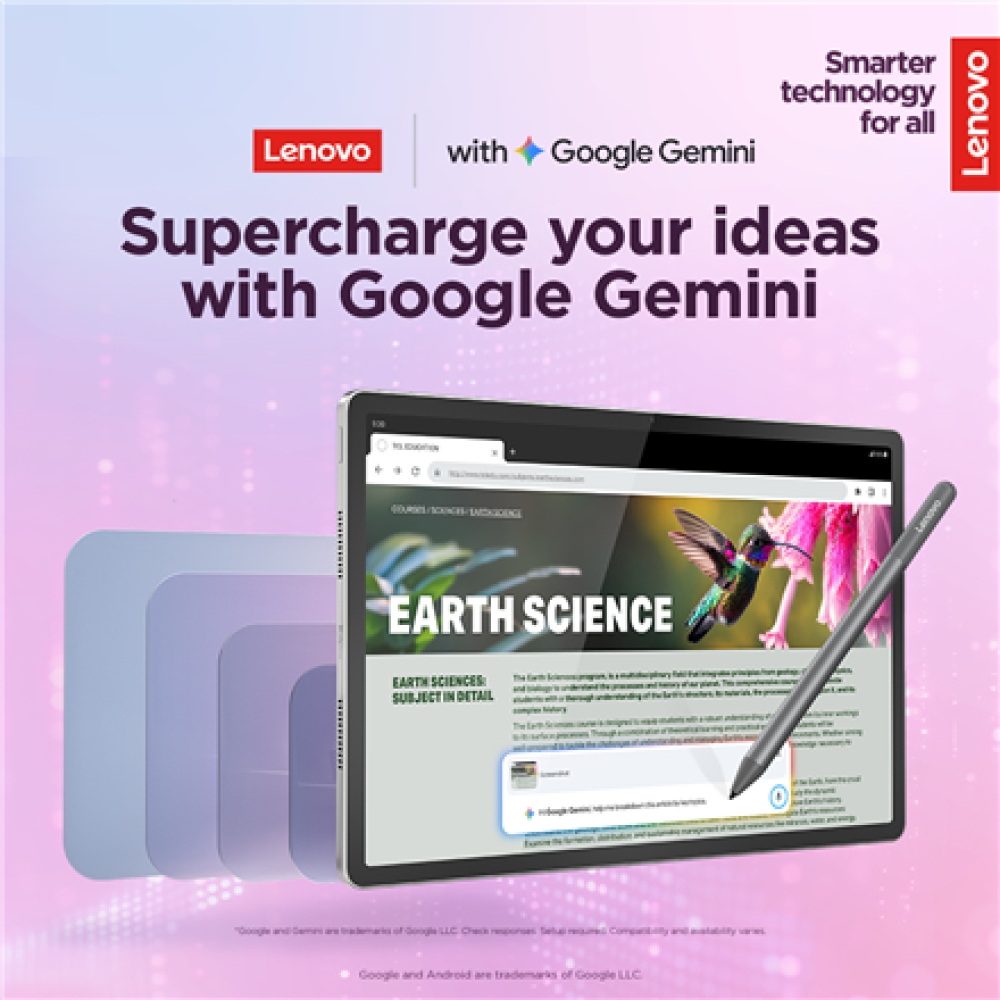 Lenovo Idea Tab Plus Wi-Fi (w/o power adapter) , ZAG70004SE , 12.1 , Luna Grey , IPS , 2560 x 1600 pixels , MediaTek , Dimensity 6400 , 12 GB , Soldered LPDDR4x , 256 GB , Wi-Fi , Front camera , 8 MP , Rear camera , 13 MP , Bluetooth , 5.2 , Android , 15 