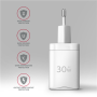 AXAGON Wall Charger 2x port (USB-A+USB-C), 30W , ACU-PQ30W