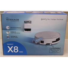 SALE OUT. Ecovacs DEEBOT X8 OMNI Vacuum cleaner, Robot, Wet&Dry, 18000Pa, TruEdge 2.0, AIVI 3D 3.0, YIKO-GPT, White+Auto-empty station , Ecovacs Robotic Vacuum Cleaner , DEEBOT X8 OMNI , Wet&Dry , Lithium-Ion , 5200 mAh , Dust capacity 0.22 L , 18 SALE OUT. Ecovacs DEEBOT X8 OMNI Vacuum cleaner, Robot, Wet&Dry, 18000Pa, TruEdge 2.0, AIVI 3D 3.0, YIKO-GPT, White+Auto-empty station , Ecovacs Robotic Vacuum Cleaner , DEEBOT X8 OMNI , Wet&Dry , Lithium-Ion , 5200 mAh , Dust capacity 0.22 L , 18