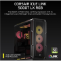 Corsair PC Case , iCUE LINK 5000T LX RGB , Black , Mid-Tower , Power supply included No