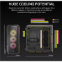 Corsair PC Case , iCUE LINK 5000T LX RGB , Black , Mid-Tower , Power supply included No