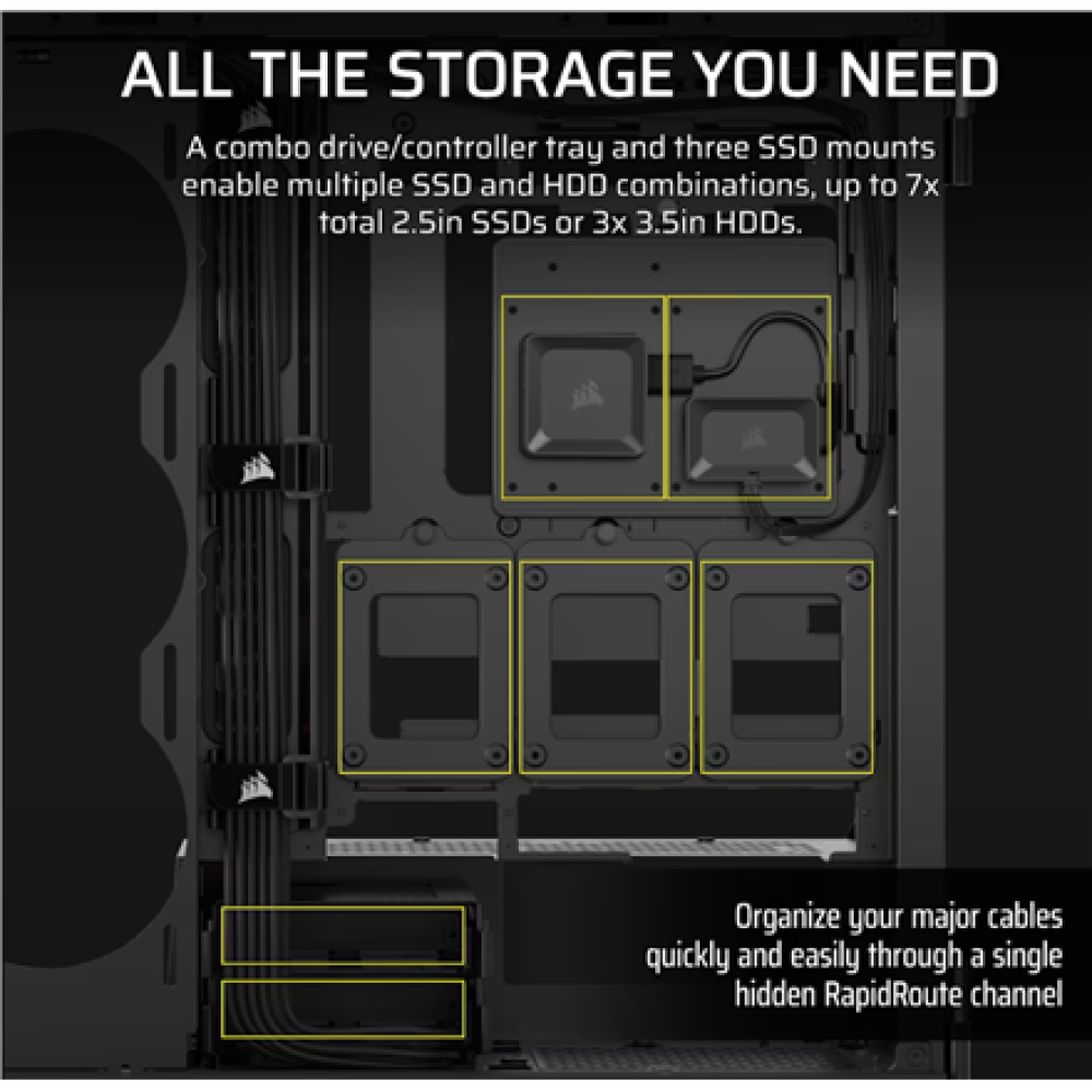 Corsair PC Case , iCUE LINK 5000T LX RGB , Black , Mid-Tower , Power supply included No
