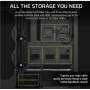 Corsair PC Case , iCUE LINK 5000T LX RGB , Black , Mid-Tower , Power supply included No