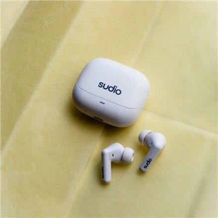 Sudio Earbuds , C8 , Bluetooth , In-ear , Microphone , White , Noise canceling