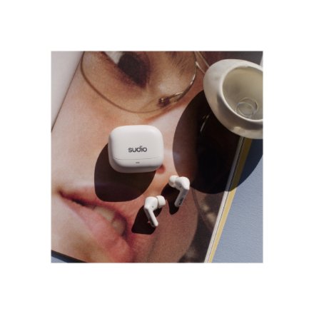 Sudio Earbuds , C8 , Bluetooth , In-ear , Microphone , White , Noise canceling