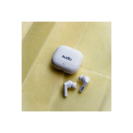 Sudio Earbuds , C8 , Bluetooth , In-ear , Microphone , White , Noise canceling