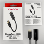 AXAGON , Active adapter , DisplayPort to HDMI , 0.15 m