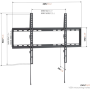 Vogels Wall mount , UP 6003 Fixed TV Wall Mount L , 40-80 , Fixed , Maximum weight (capacity) 55 kg , Black