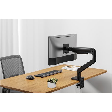 Digitus Desk Mount , Height, tilt, rotation, depth, pivot , Single Monitor Mount , 49 , Maximum weight (capacity) 20 kg , Black