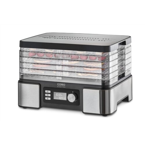 Caso , Food Dehydrator , DH 450 , Power 370-450 W , Number of trays 5 , Temperature control , Integrated timer , Black/Stainless Steel