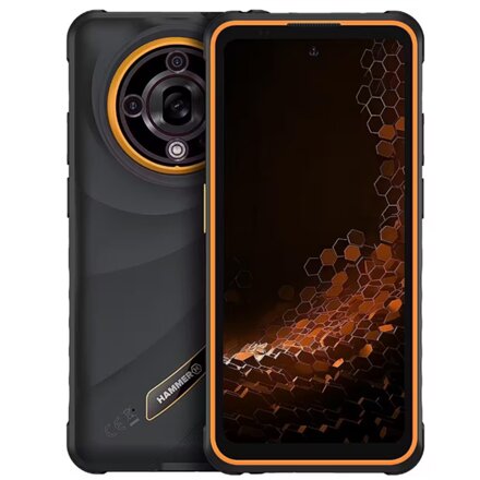 Hammer Iron 6 , Orange , 6.56 , IPS , 1612 x 720 pixels , Mediatek , Dimensity 6300 , Internal RAM 6 GB , 128 GB , microSD , Dual SIM , 4G , 5G , Main camera resolution 64 MP , Android , 15 , 6050 mAh
