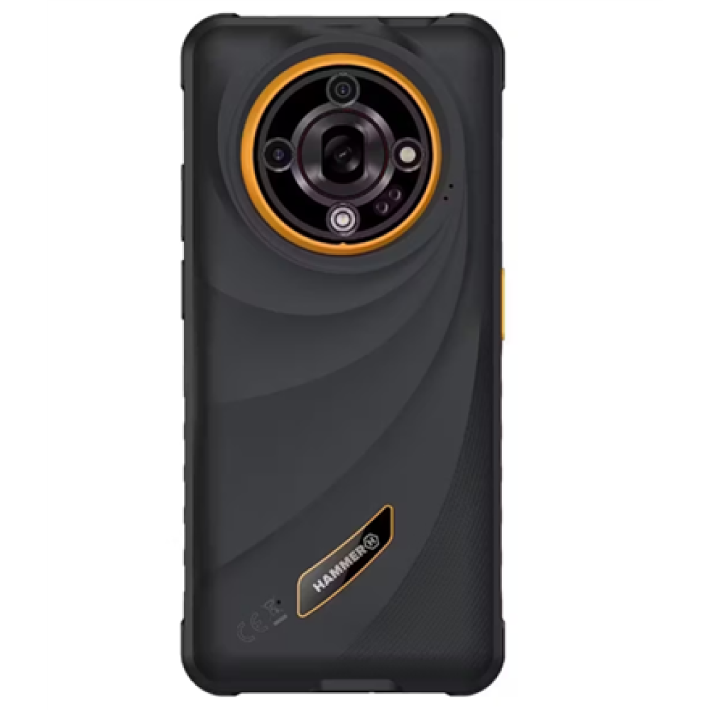 Hammer Iron 6 , Orange , 6.56 , IPS , 1612 x 720 pixels , Mediatek , Dimensity 6300 , Internal RAM 6 GB , 128 GB , microSD , Dual SIM , 4G , 5G , Main camera resolution 64 MP , Android , 15 , 6050 mAh