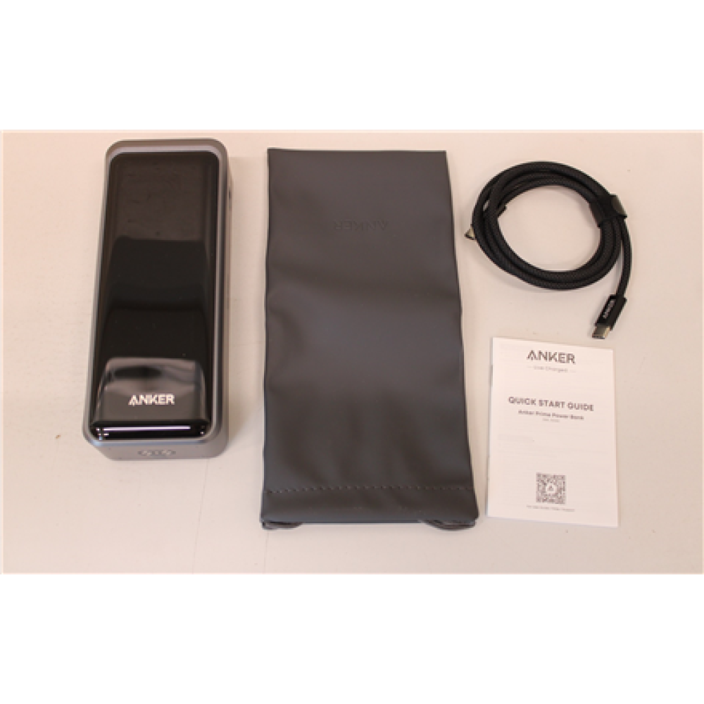 SALE OUT. Anker Prime power bank - USB, 2 x USB-C - 300 Watt , 26250 mAh , Black , UNPACKED, SMALL SCRATCHED ON TOP EDGE
