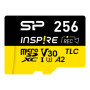 Silicon Power Inspire , 256 GB , microSDXC , Flash memory class C10, UHS-I U3, V30