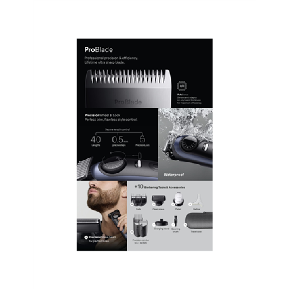 Braun Beard Trimmer , Series 7 BT7540 , Cordless , Number of length steps 40