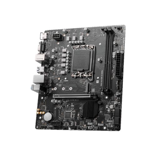 MSI , PRO H610M-E , Processor family Intel , Processor socket LGA1700 , Supported hard disk drive interfaces SATA, M.2 , Number of SATA connectors 4