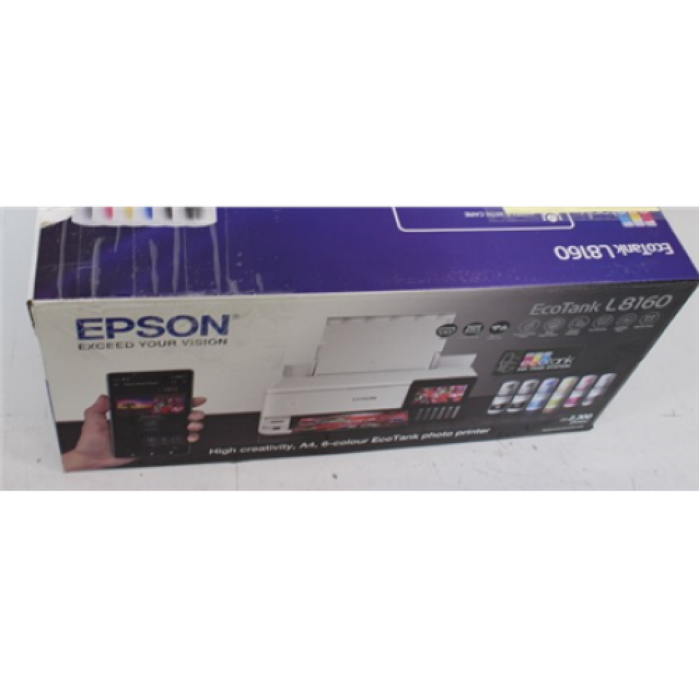SALE OUT. Epson EcoTank L8160 , Epson Wireless Photo Printer , EcoTank L8160 , Inkjet , Colour , Inkjet Multifunctional Printer , A4 , Wi-Fi , Grey , DAMAGED PACKAGING