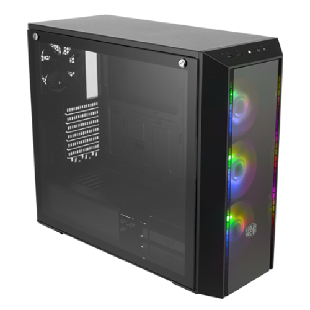 Cooler Master MASTERBOX PRO 5 ARGB Side window Black Mid-Tower Power supply included No