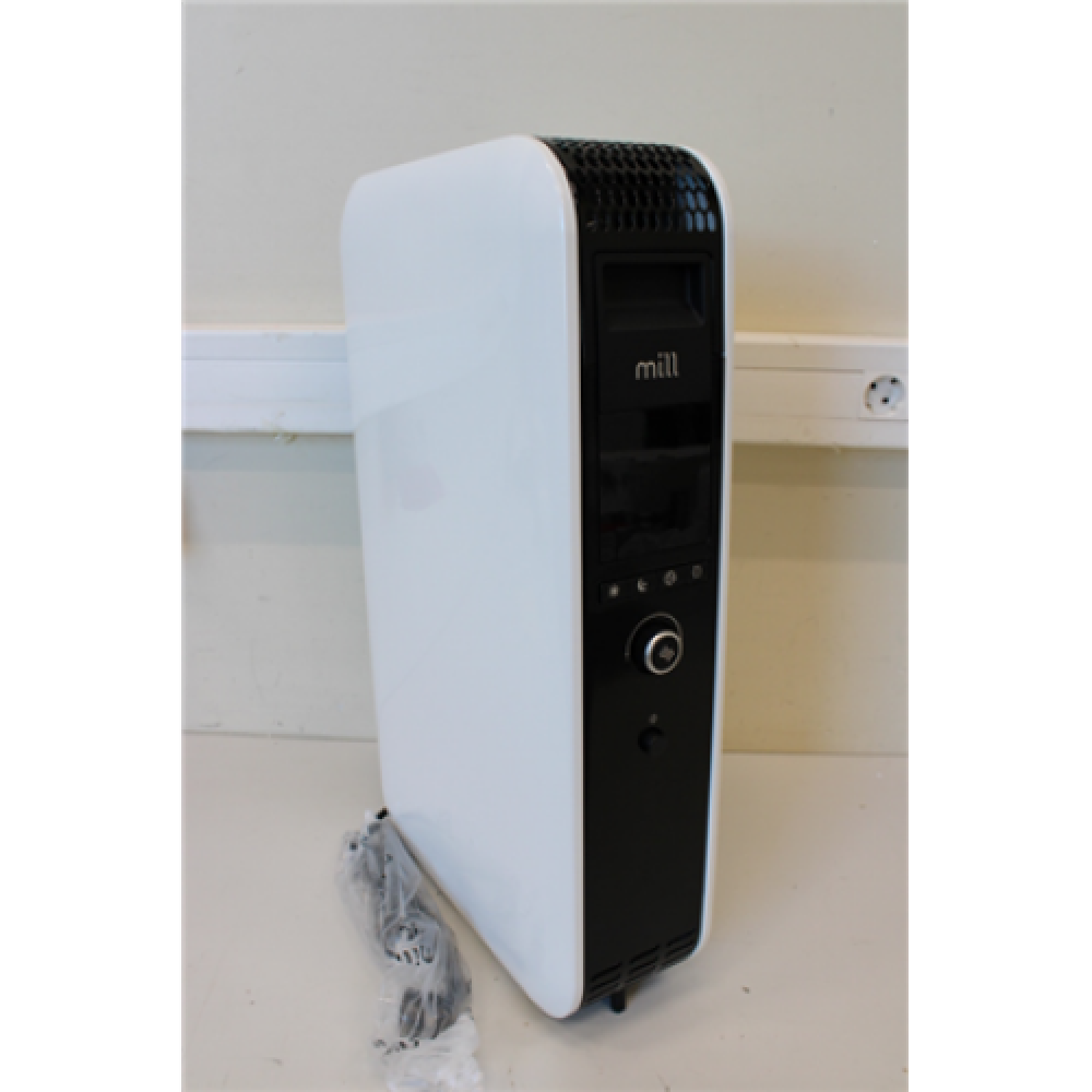 SALE OUT. Mill AB-H1500DN 1500W Oil Filled Radiator, White Mill DAMAGED PACKAGING, DENT ON THE SIDE