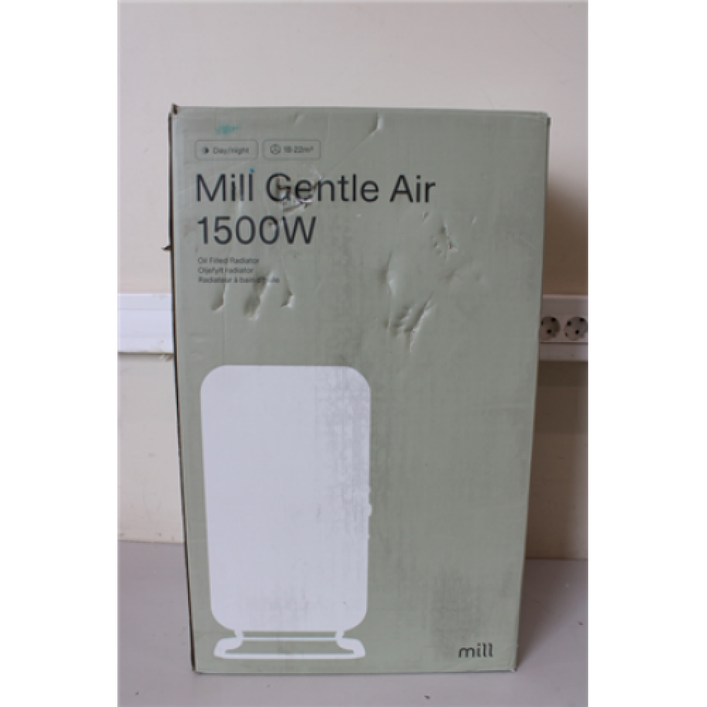 SALE OUT. Mill AB-H1500DN 1500W Oil Filled Radiator, White Mill DAMAGED PACKAGING, DENT ON THE SIDE